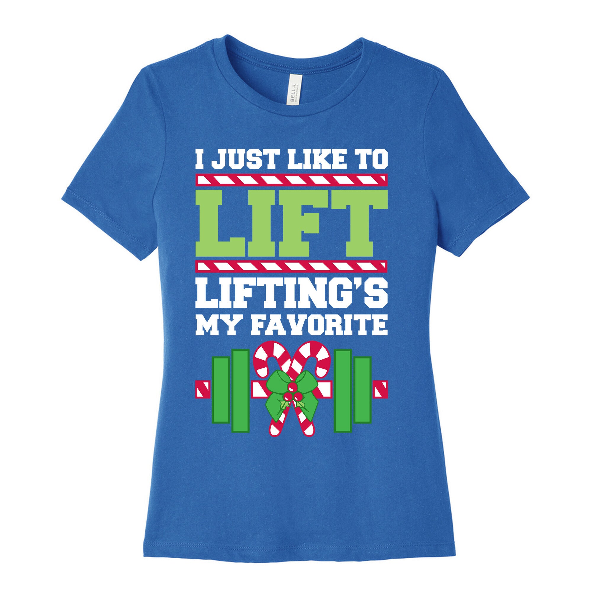 I Just Like To Lift, Lifting Is My Favorite Women's Cotton Tee